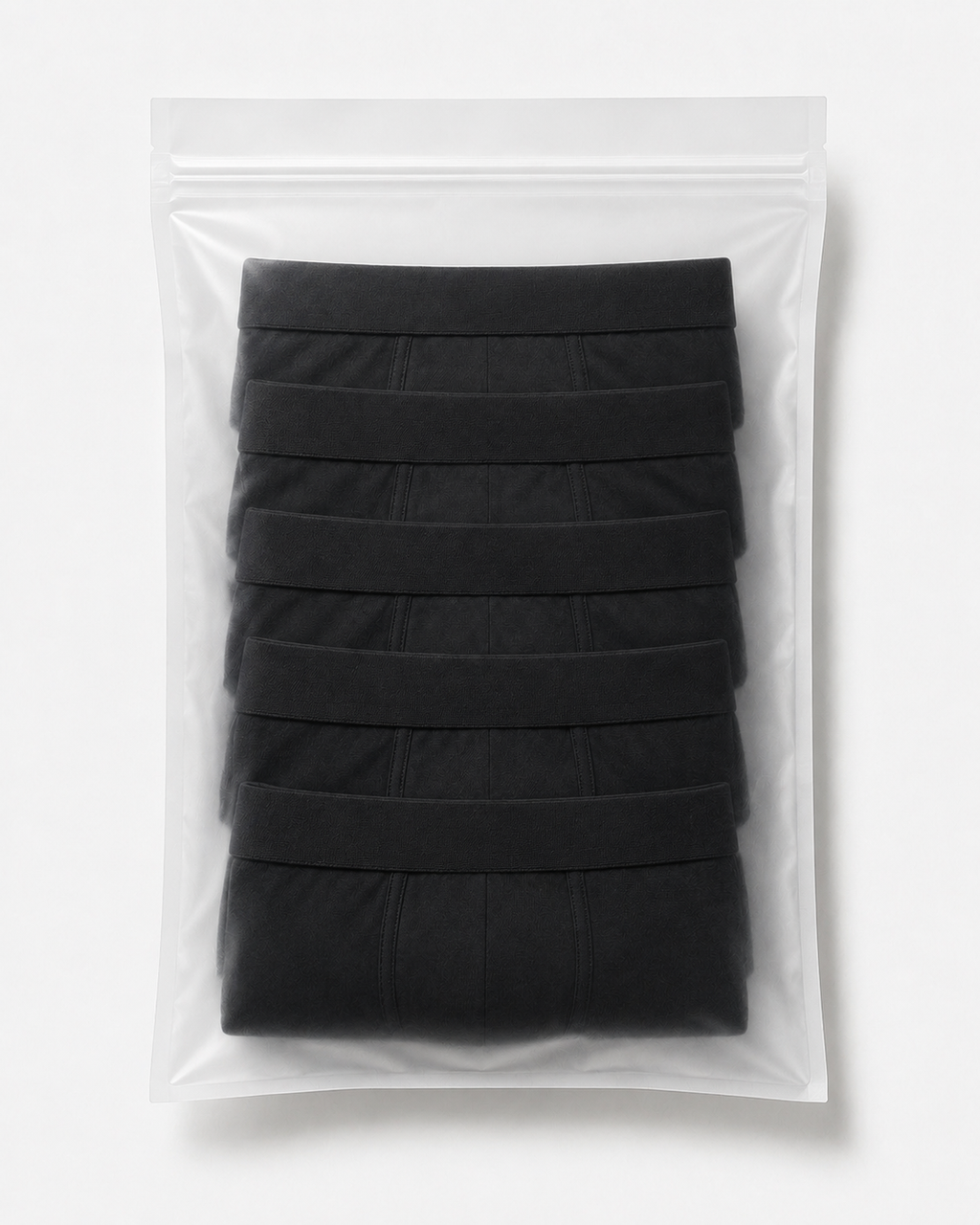 5 Pieces Black Boxer